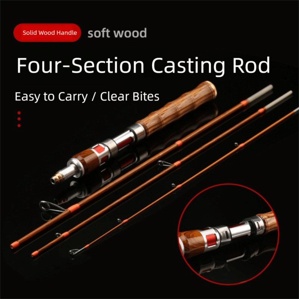 Fishing Rod Carbon Fiber - 4 Bölümlü Spin Olta Kamışı Spin