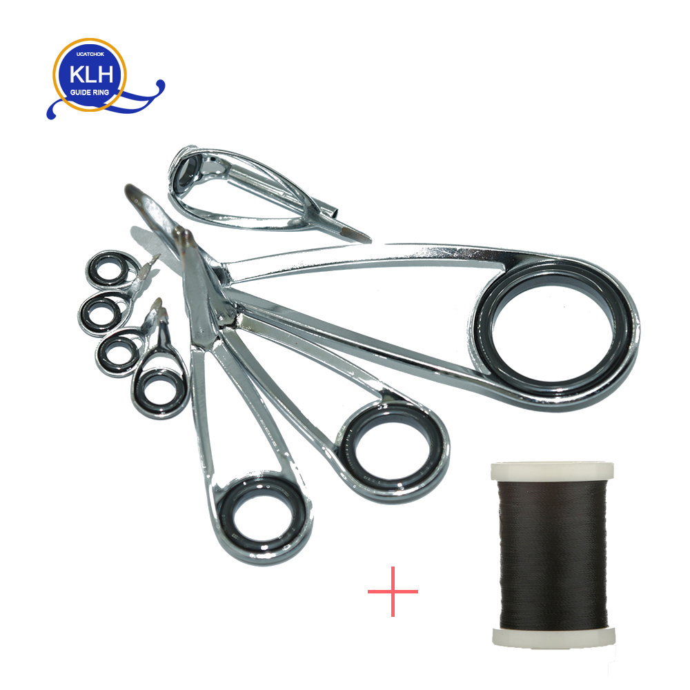 Fishing Rod Spinning - 8 adet/Kit KLH Braketi Paslanmaz Çelik