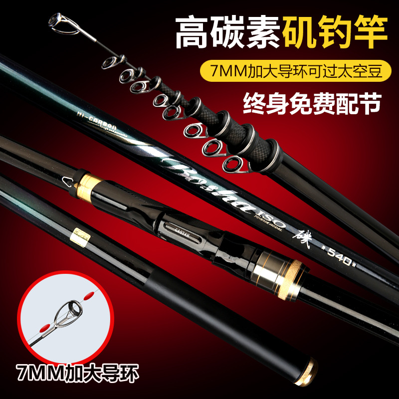 Fishing Rod Surf - Döner Karbon Fiber Teleskopik Olta Kamışı