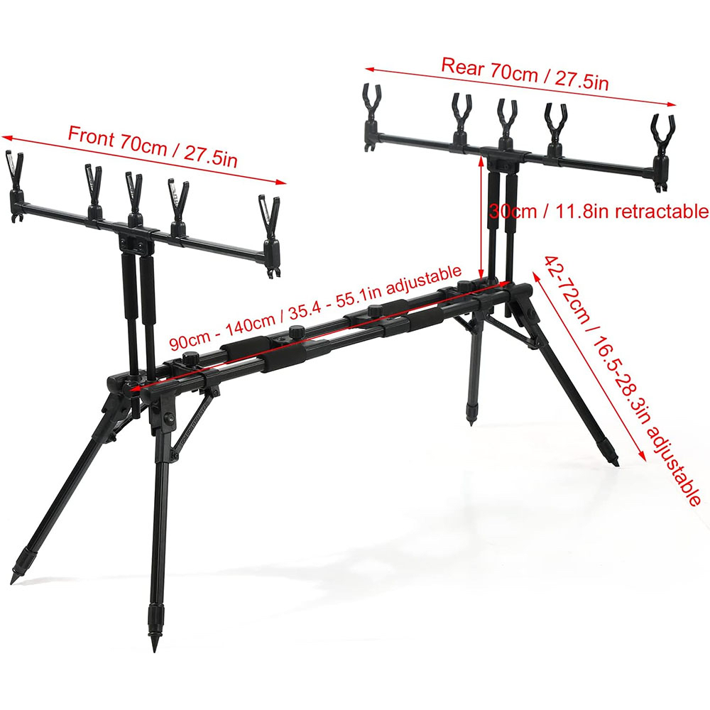 JSFUN Ayarlanabilir 5 Çubuklu  - Fishing Rod Rack incelemesi ve fiyatı