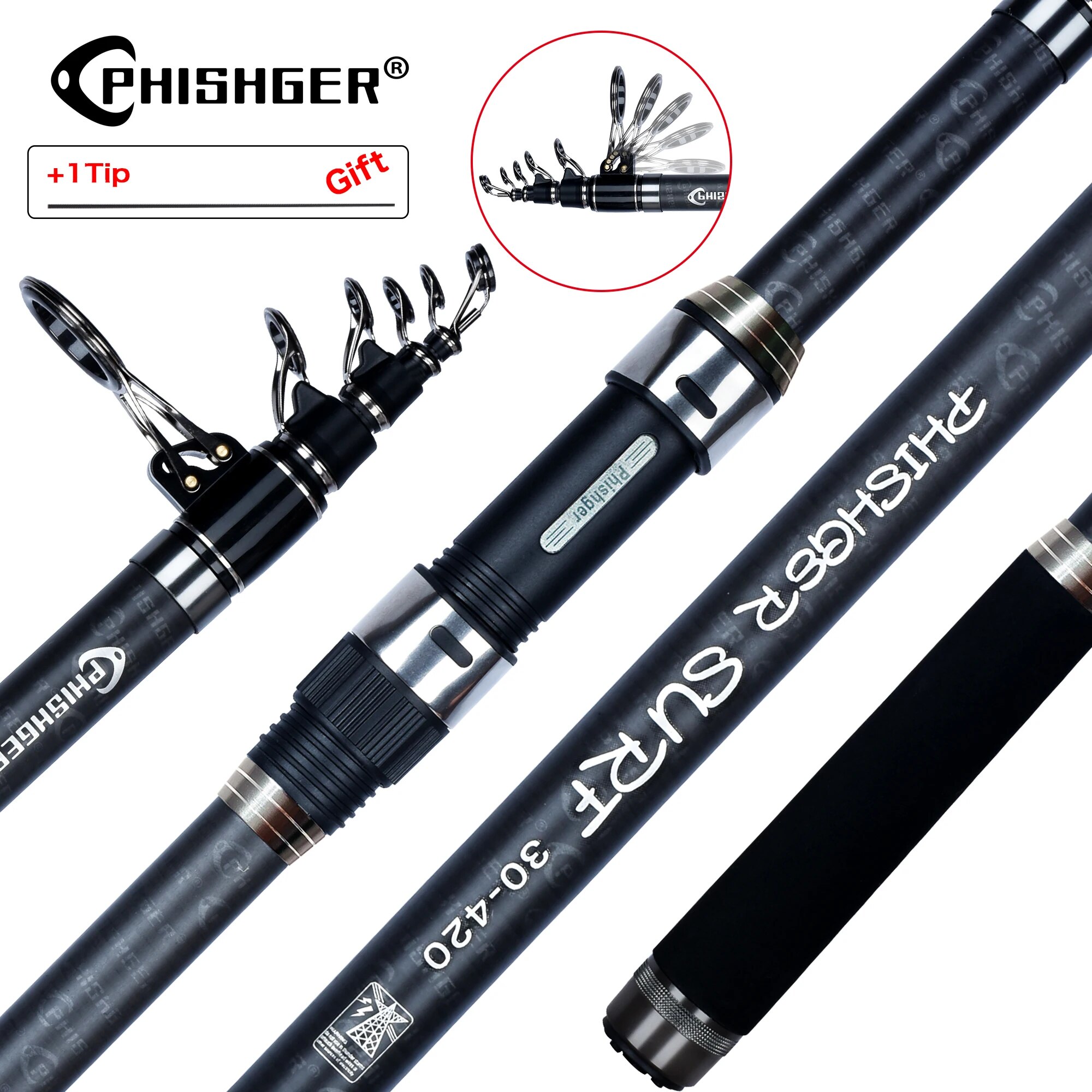 PHISHGER Teleskopik Sörf İplik - Fishing Rod Surf incelemesi ve fiyatı