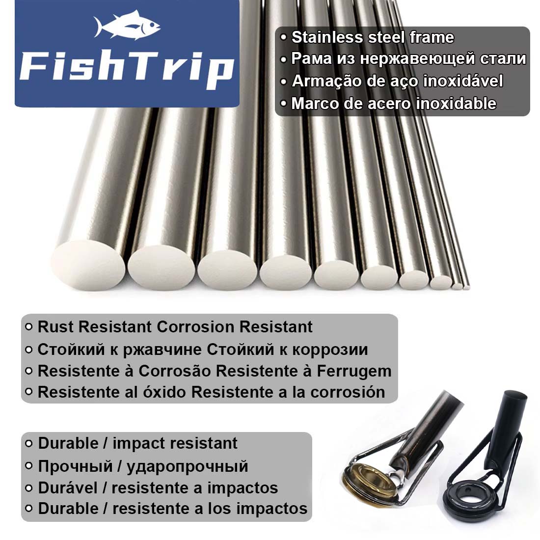 FishTrip Çubuk Ucu tamir kiti  - Fishing Rod Guide Replacement incelemesi ve fiyatı