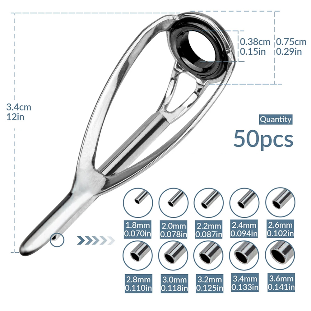 THKFISH 50 adet Olta Kılavuzla - Fishing Rod Guide Replacement incelemesi ve fiyatı